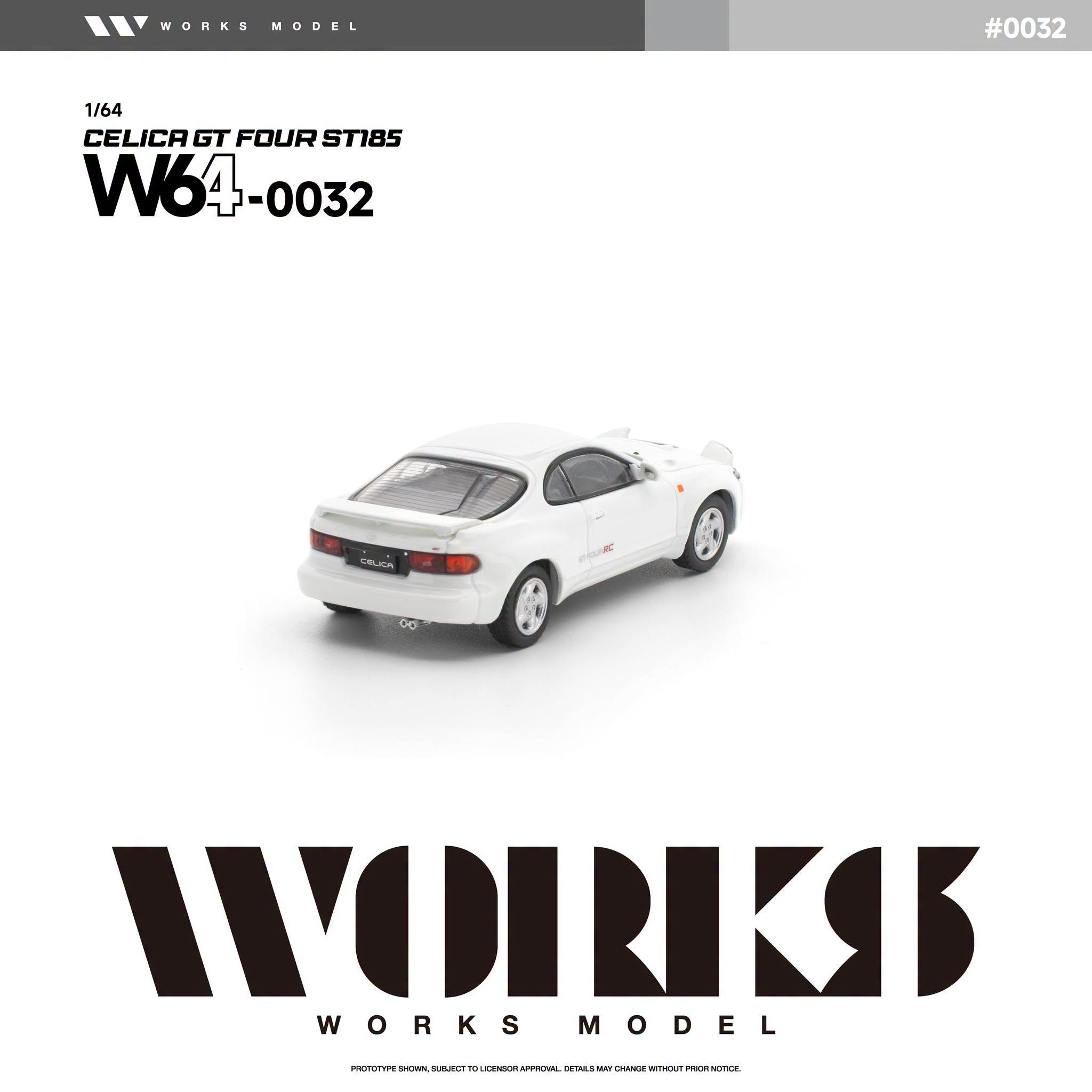 1:64 Works Model - Toyota Celica GT Four ST185, white