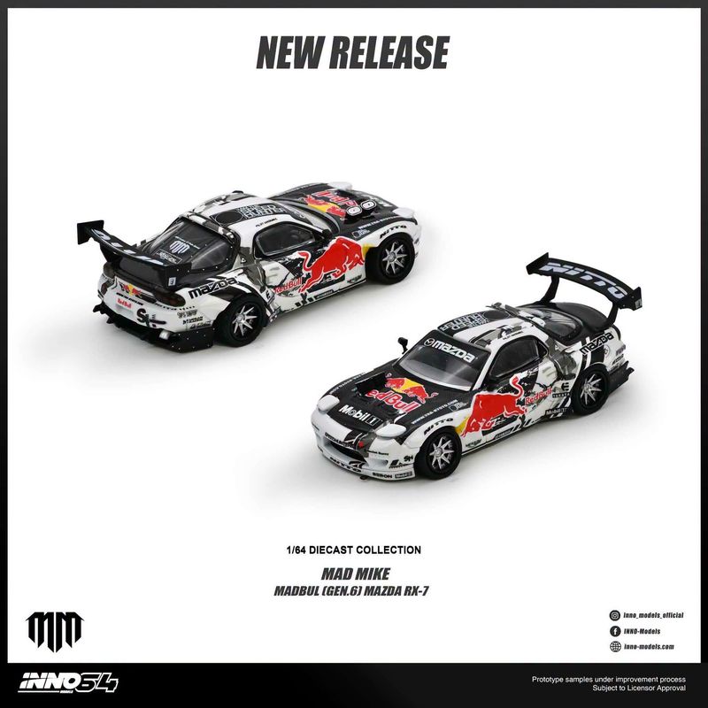 1:64 Inno64 - Mazda RX-7 Mad Mike *Madbul Gen6* 1:64 Inno64 - Mazda RX-7 Mad Mike *Madbul Gen6*
