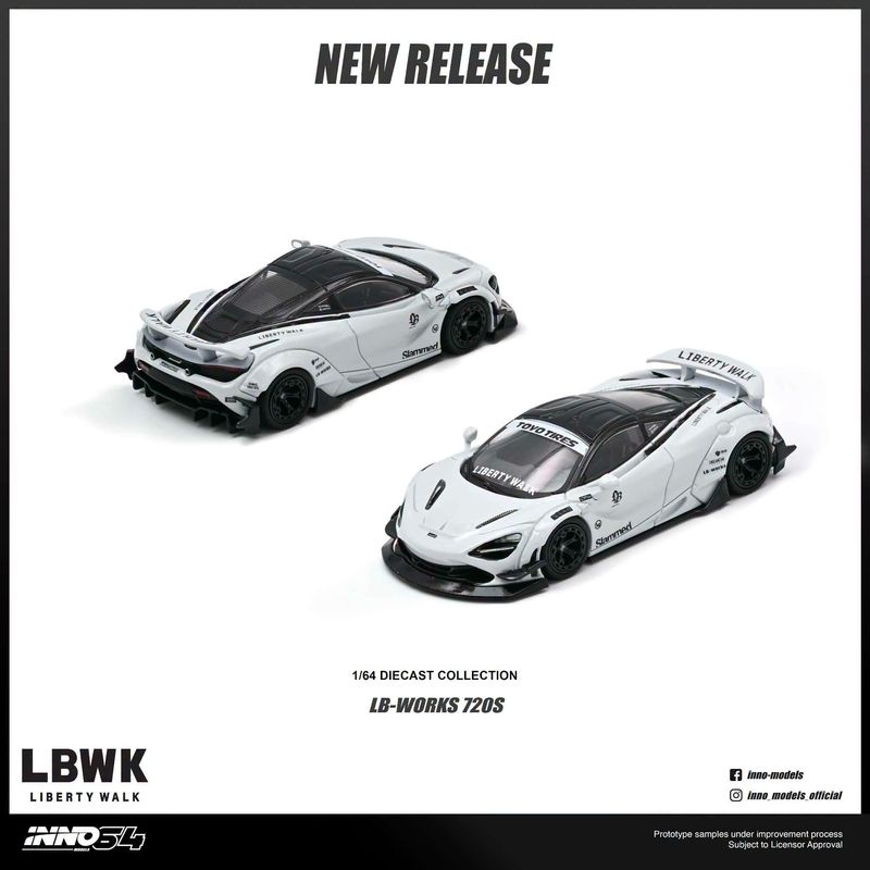 1:64 Inno64 - Liberty Walk 720S, white 1:64 Inno64 - Liberty Walk 720S, white