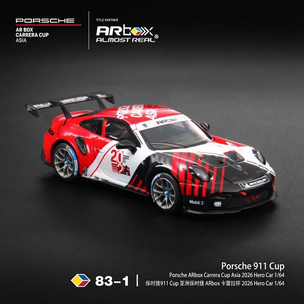1:64 Almost Real - 2026 Porsche 911 Cup Porsche ARbox Carrera Cup Asia Hero Car