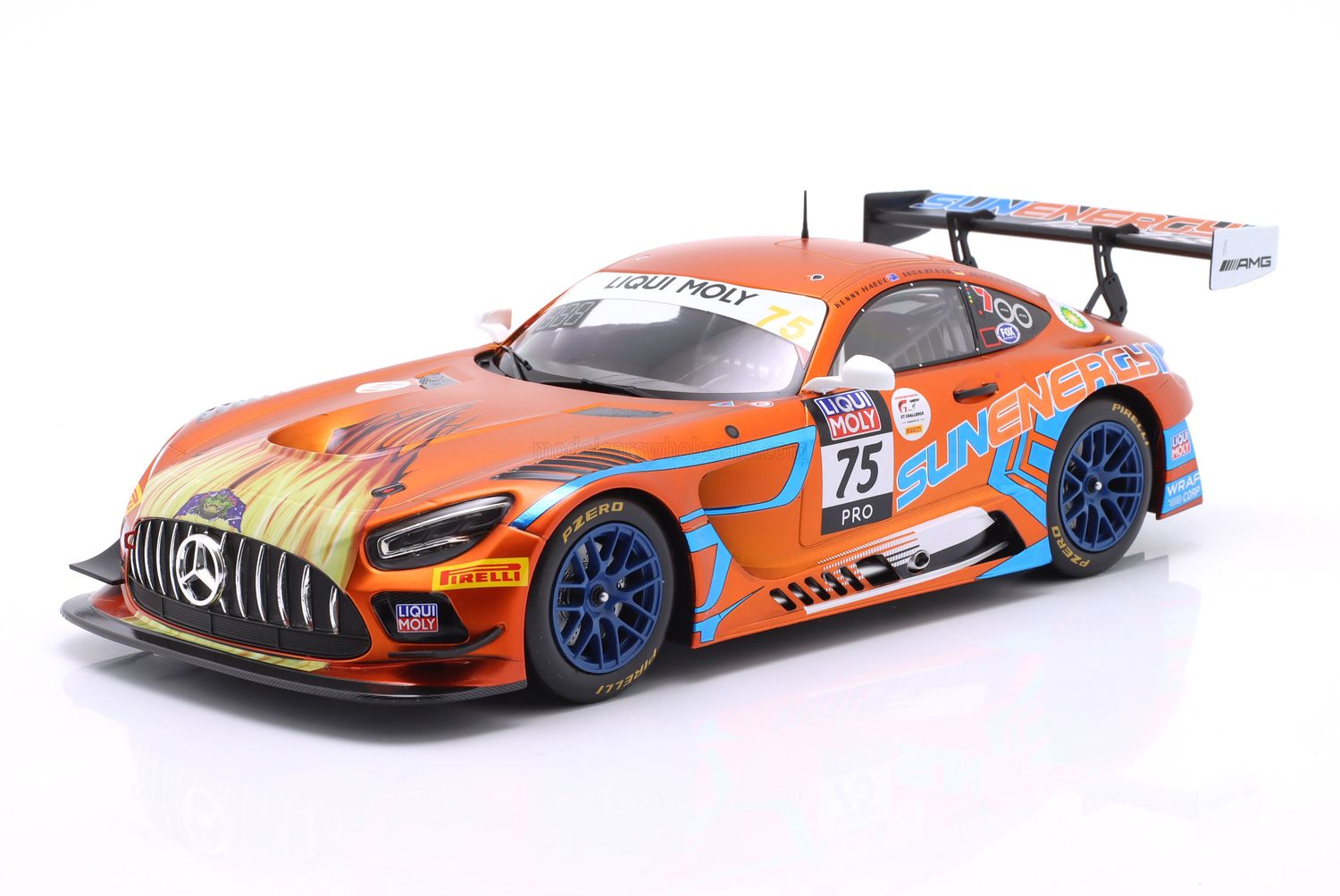 1:18 Ixo - Mercedes-Benz AMG GT3 Evo 6.2L V8 Team SunEnergy1 #75 Winner 12h Bathurst 2023 - K. Habul / J. Gounon / L. Stolz