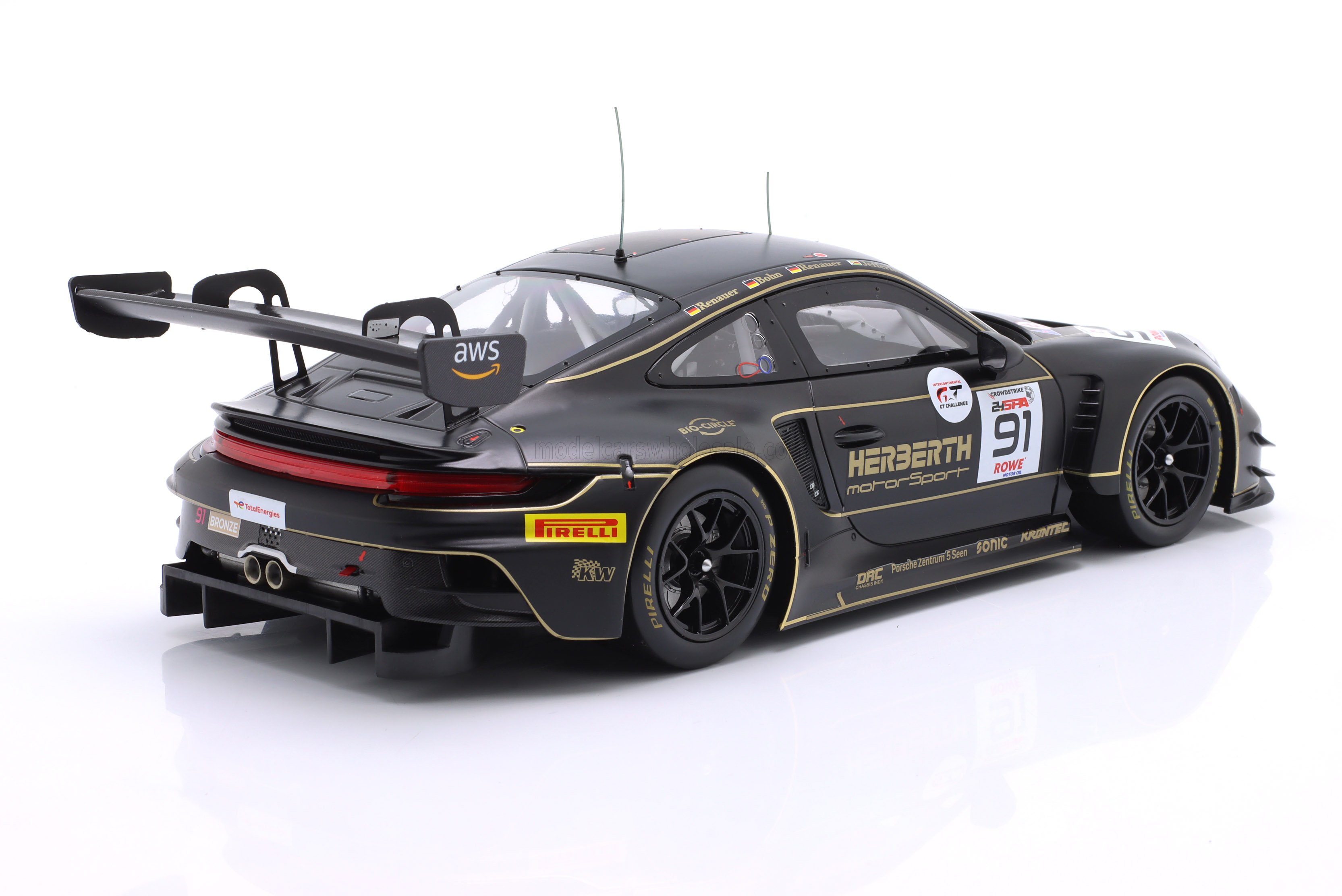 1:18 Ixo - Porsche 911 (992) GT3 R 4.2L Team Herberth Motorsport #92 24h Spa 2025 - T. Heinemann / R. Ineichen / J. Sturm