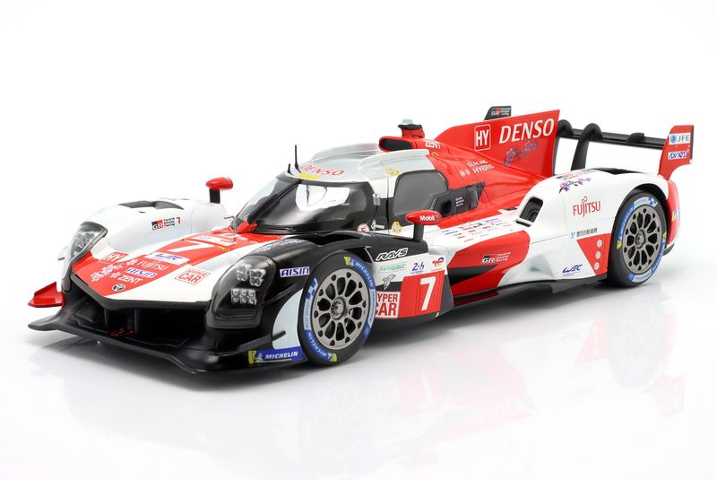 1:18 Ixo - Toyota GR010 Hybrid 3.5L V6 Twin Turbo Team Gazoo Racing #7 24h Le Mans 2023 - M. Conway / K. Kobayashi / J. M. López