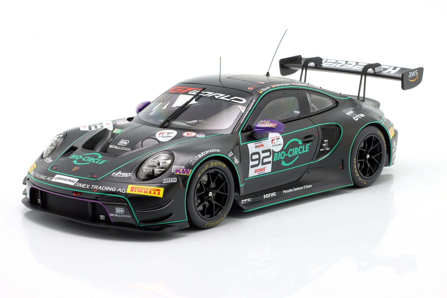 1:18 Ixo - Porsche 911 (992) GT3 R 4.2L Team Herberth Motorsport #92 24h Spa 2025 - T. Heinemann / R. Ineichen / J. Sturm