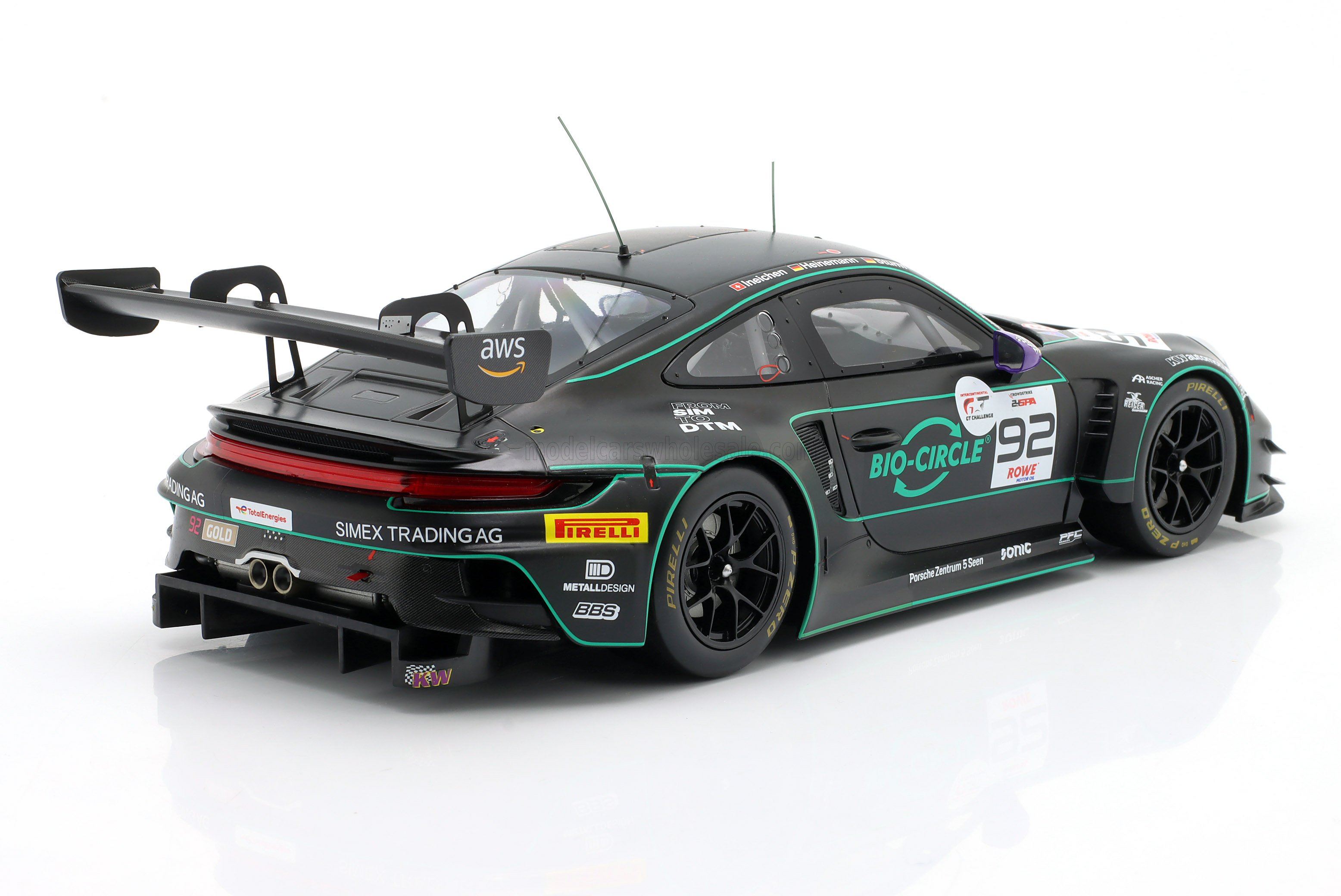 1:18 Ixo - Porsche 911 (992) GT3 R 4.2L Team Herberth Motorsport #92 24h Spa 2025 - T. Heinemann / R. Ineichen / J. Sturm