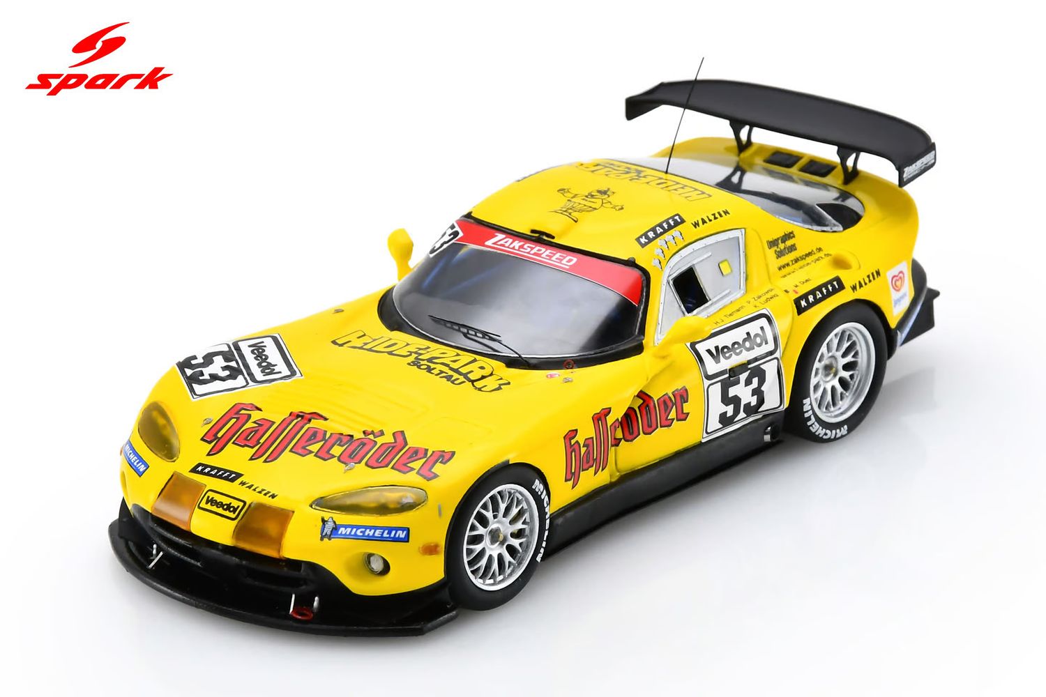 1:43 Spark - Dodge Viper GTS-R #53 Winner Nürburgring 1999 - P. Zakowski / K. Tiemann / K. Ludwig / E. Duez