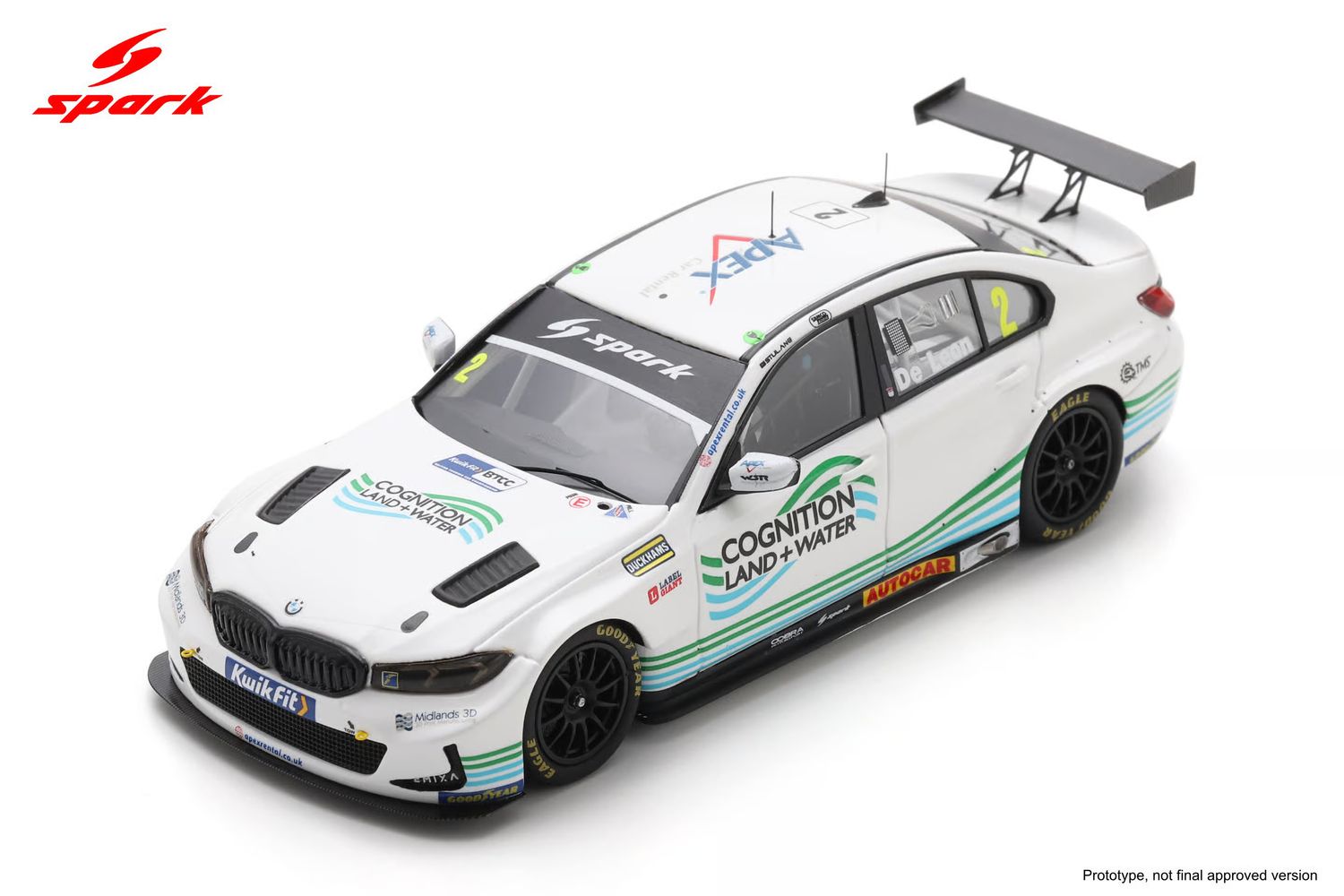 1:43 Spark - BMW 330i #2 West Surrey Racing BTCC 2026 - D. De Leon
