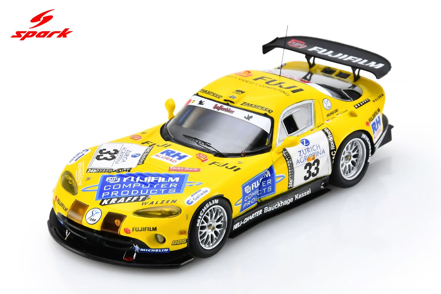 1:43 Spark - Dodge Viper GTS-R #33 Winner Nürburgring 2001 - M. Bartels / E. Lamy / P. Zakowski