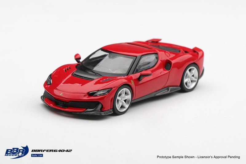 1:64 BBR - 2024 Ferrari 296 Speciale, Rosso Corsa 1:64 BBR - 2024 Ferrari 296 Speciale, Rosso Corsa