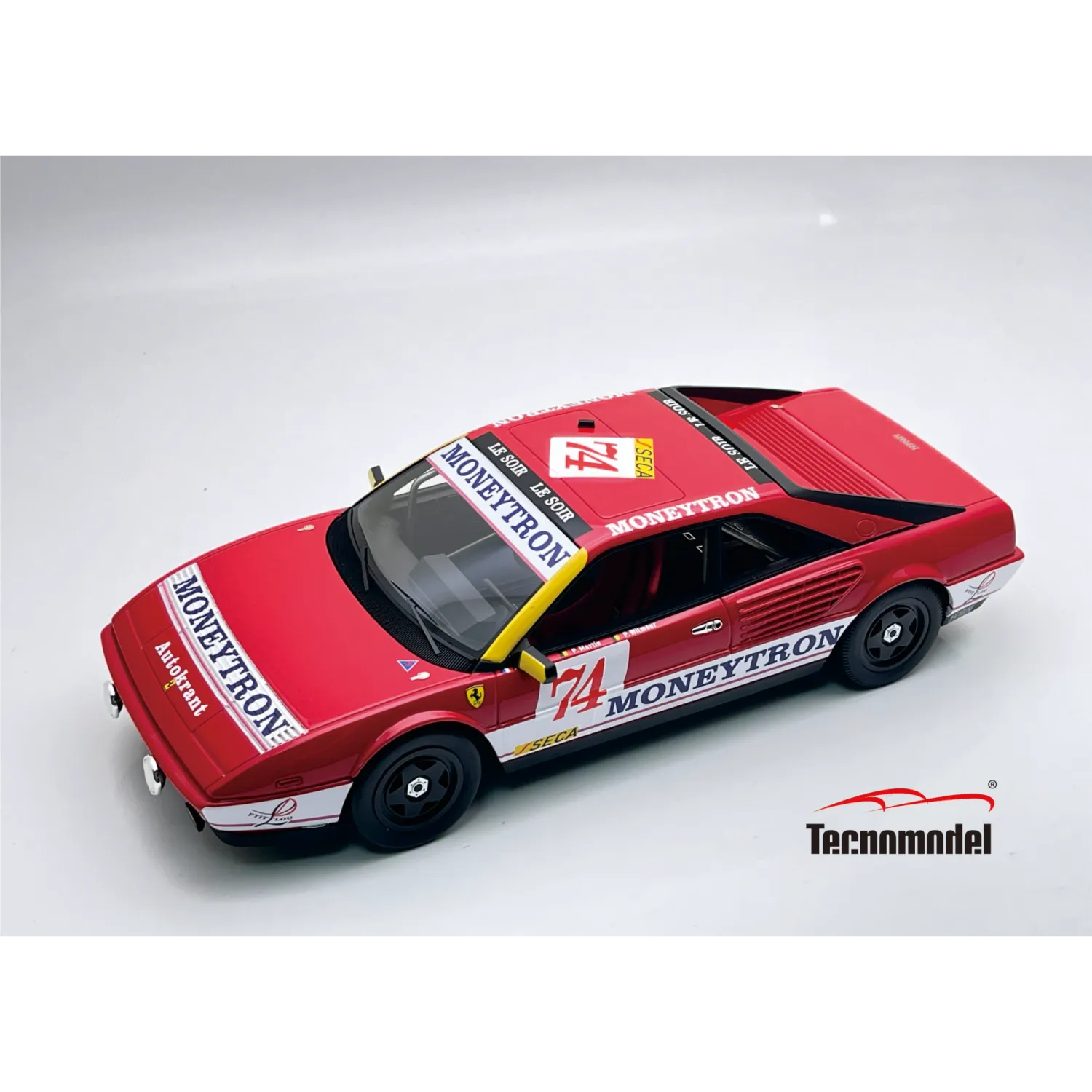 1:18 Tecnomodel - Ferrari 308 Mondial 3.2 Spa 24H 1989 #74 DNF - M. Bianchi / P. Witmeur / P. Martin