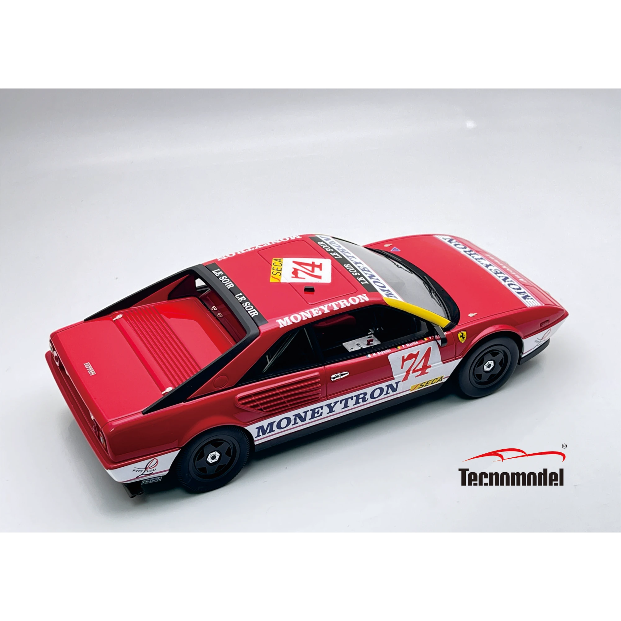1:18 Tecnomodel - Ferrari 308 Mondial 3.2 Spa 24H 1989 #74 DNF - M. Bianchi / P. Witmeur / P. Martin