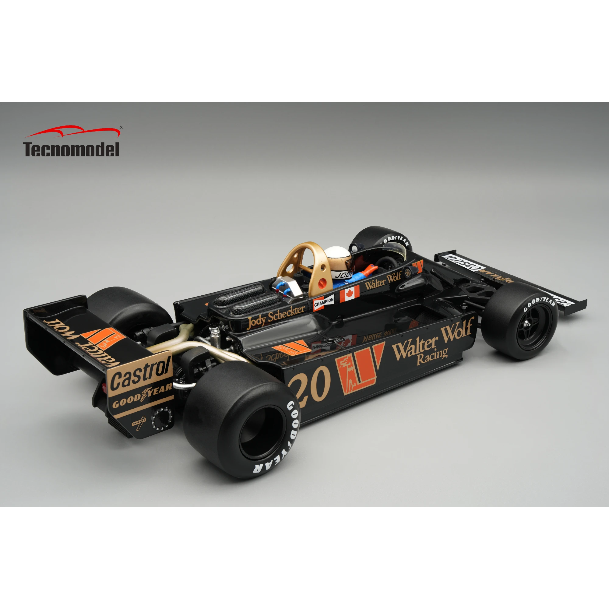 1:18 Tecnomodel - Wolf WR3/5 Spanish GP 1978 - J. Scheckter *With Driver Figure*