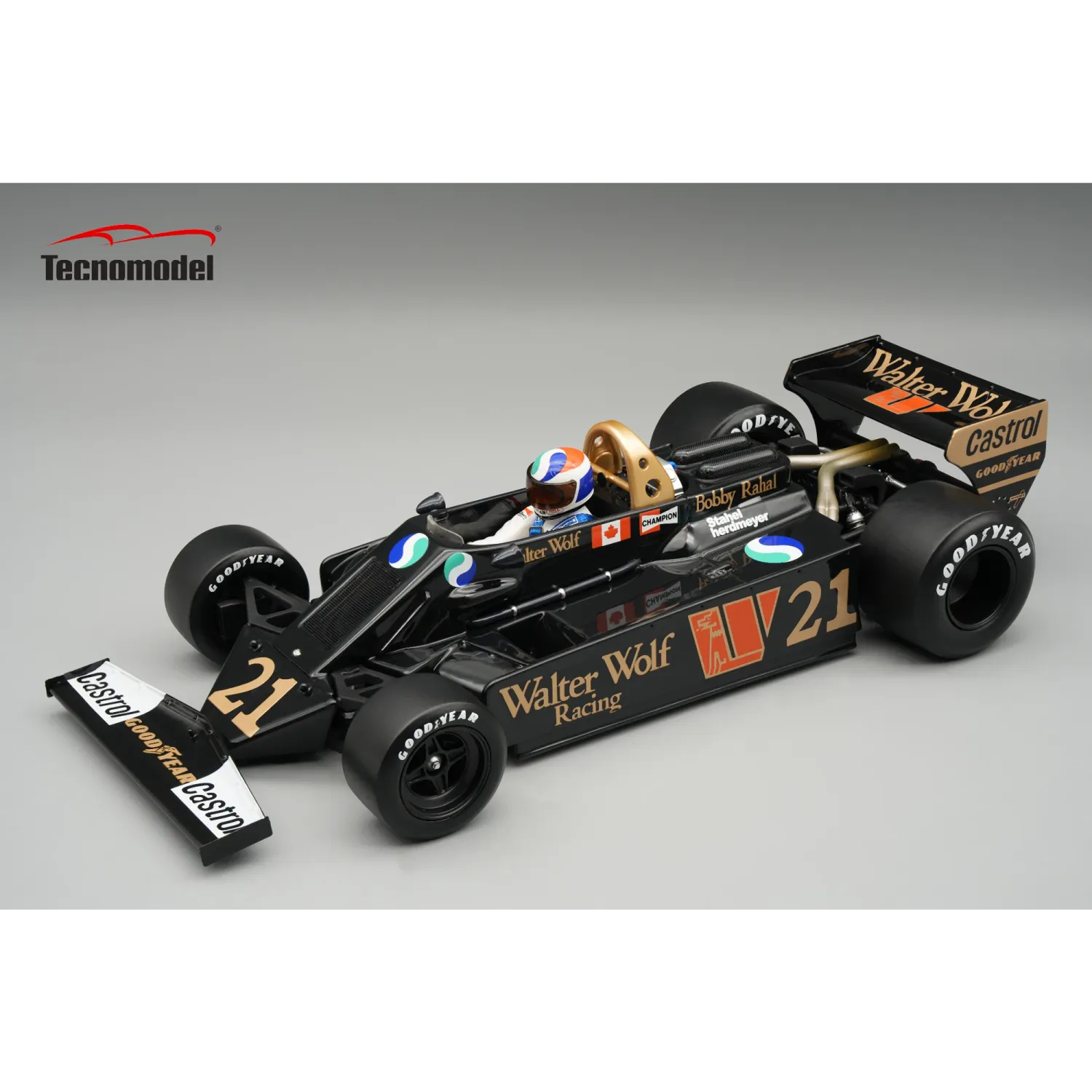 1:18 Tecnomodel - Wolf WR3/5 Canadian GP 1978 - B. Rahal *With Driver Figure*