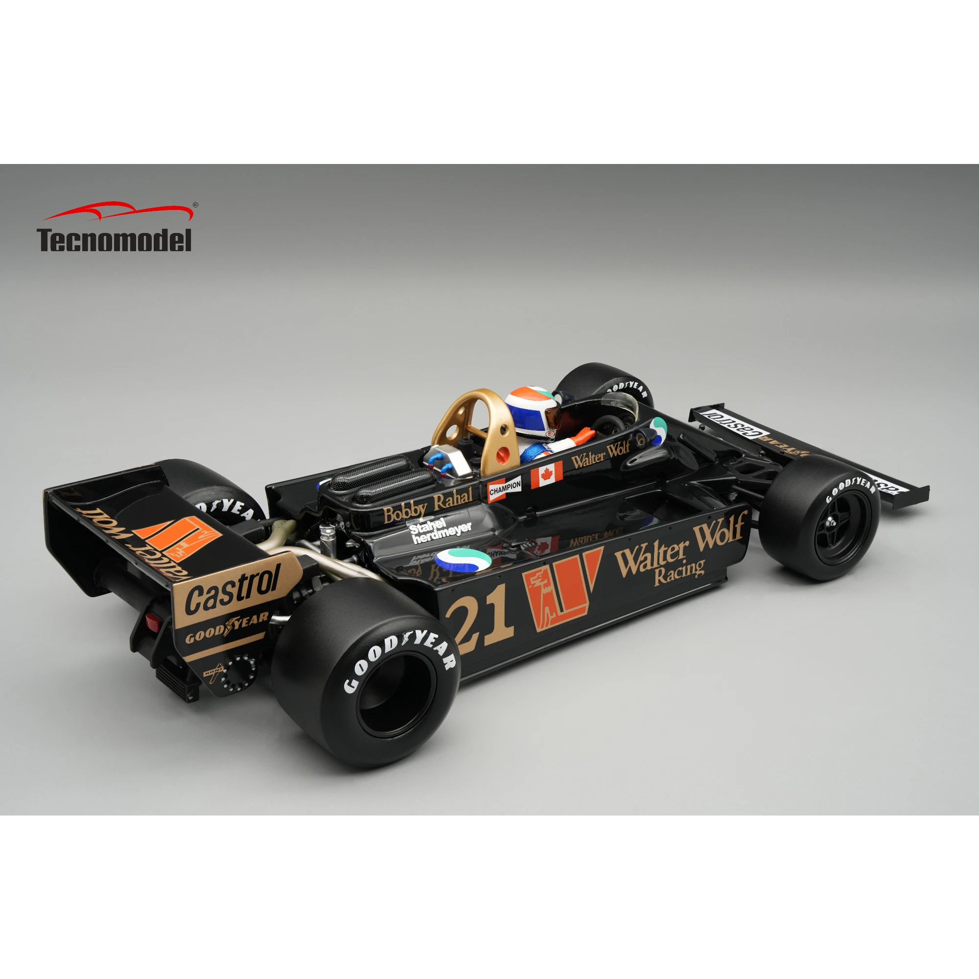 1:18 Tecnomodel - Wolf WR3/5 Canadian GP 1978 - B. Rahal *With Driver Figure*