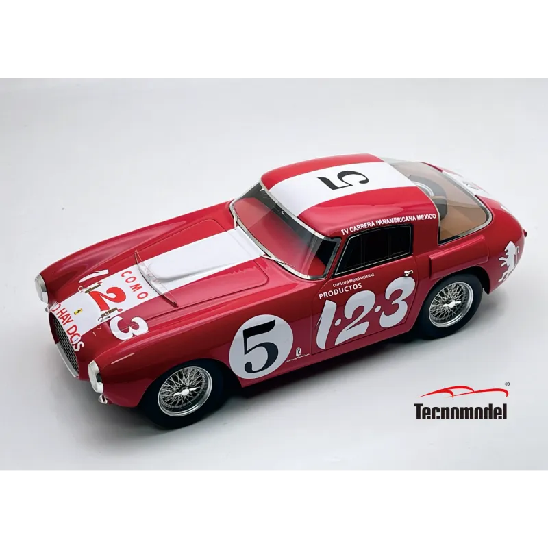 1:18 Tecnomodel - 1953 Ferrari 250 MM Carrera Panamericana #5 11th - E. R. Echeverria / P. V. Becerril 1:18 Tecnomodel - 1953 Ferrari 250 MM Carrera Panamericana #5 11th - E. R. Echeverria / P. V. Becerril