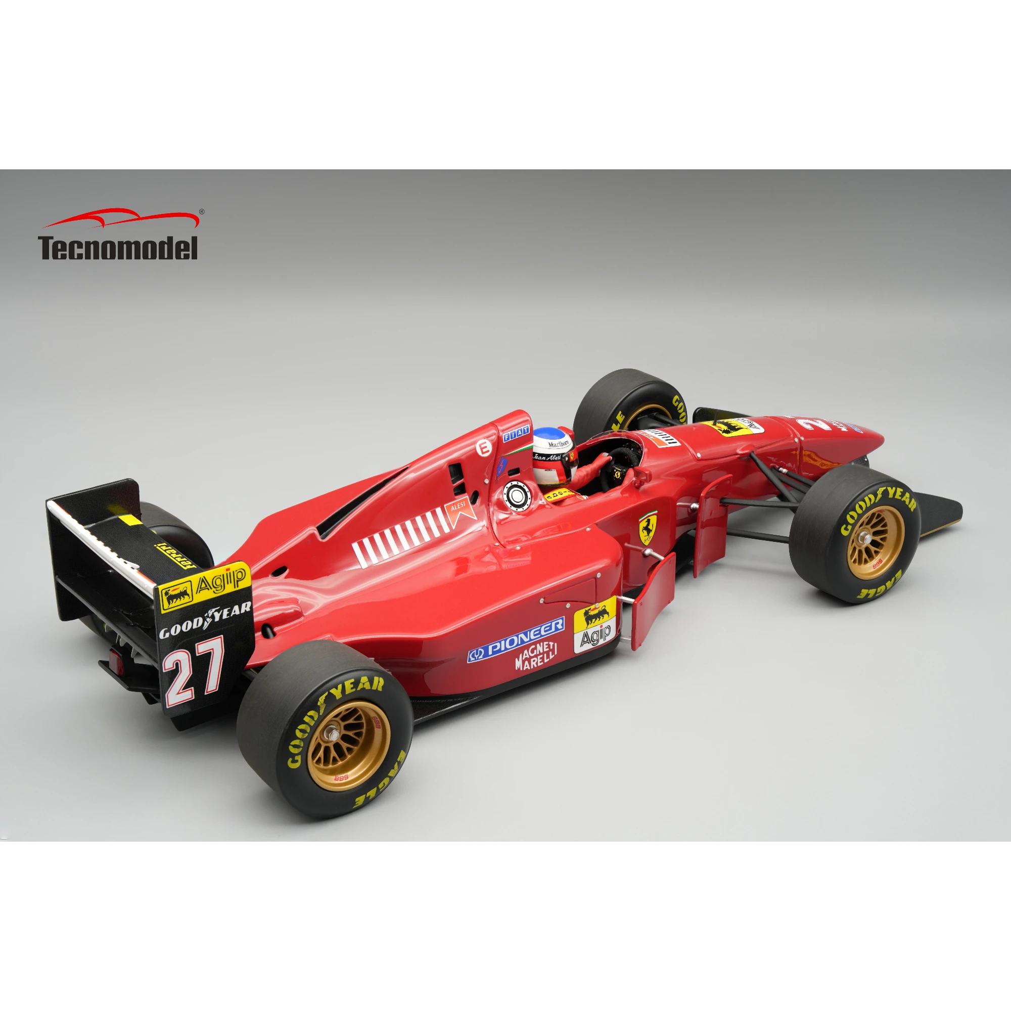 1:18 Tecnomodel - Ferrari 412T1B German GP 1994 - J. Alesi *Smooth Tyres* *With Driver Figure*