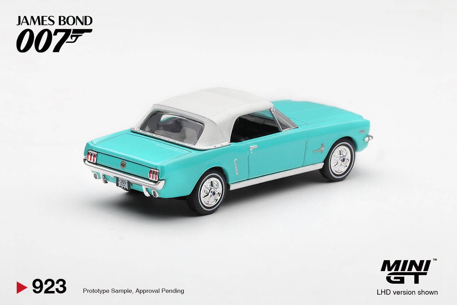 1:64 Mini GT - 1965 Ford Mustang Convertible *Thunderball* Spanish Blister