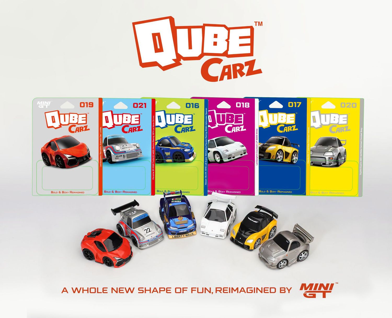 1:64 Mini GT - 2026 Qube Carz Version 4 Assortement of 6