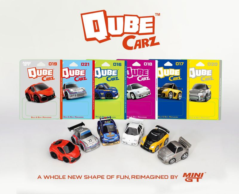 1:64 Mini GT - 2026 Qube Carz Version 4 Assortement of 6 1:64 Mini GT - 2026 Qube Carz Version 4 Assortement of 6