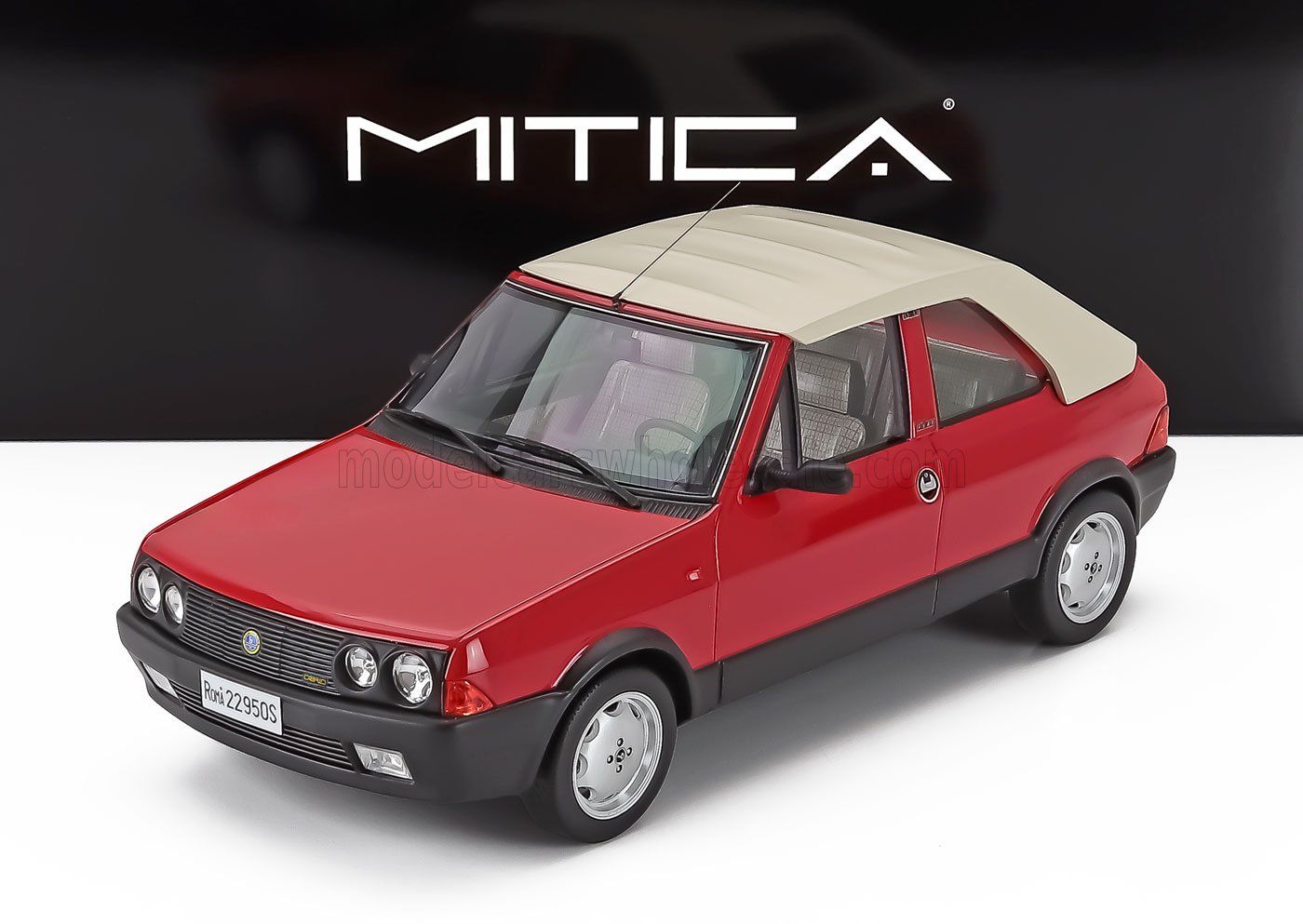 1:18 Mitica Resin - 1986 Fiat Ritmo Bertone Supercabrio 100S Red