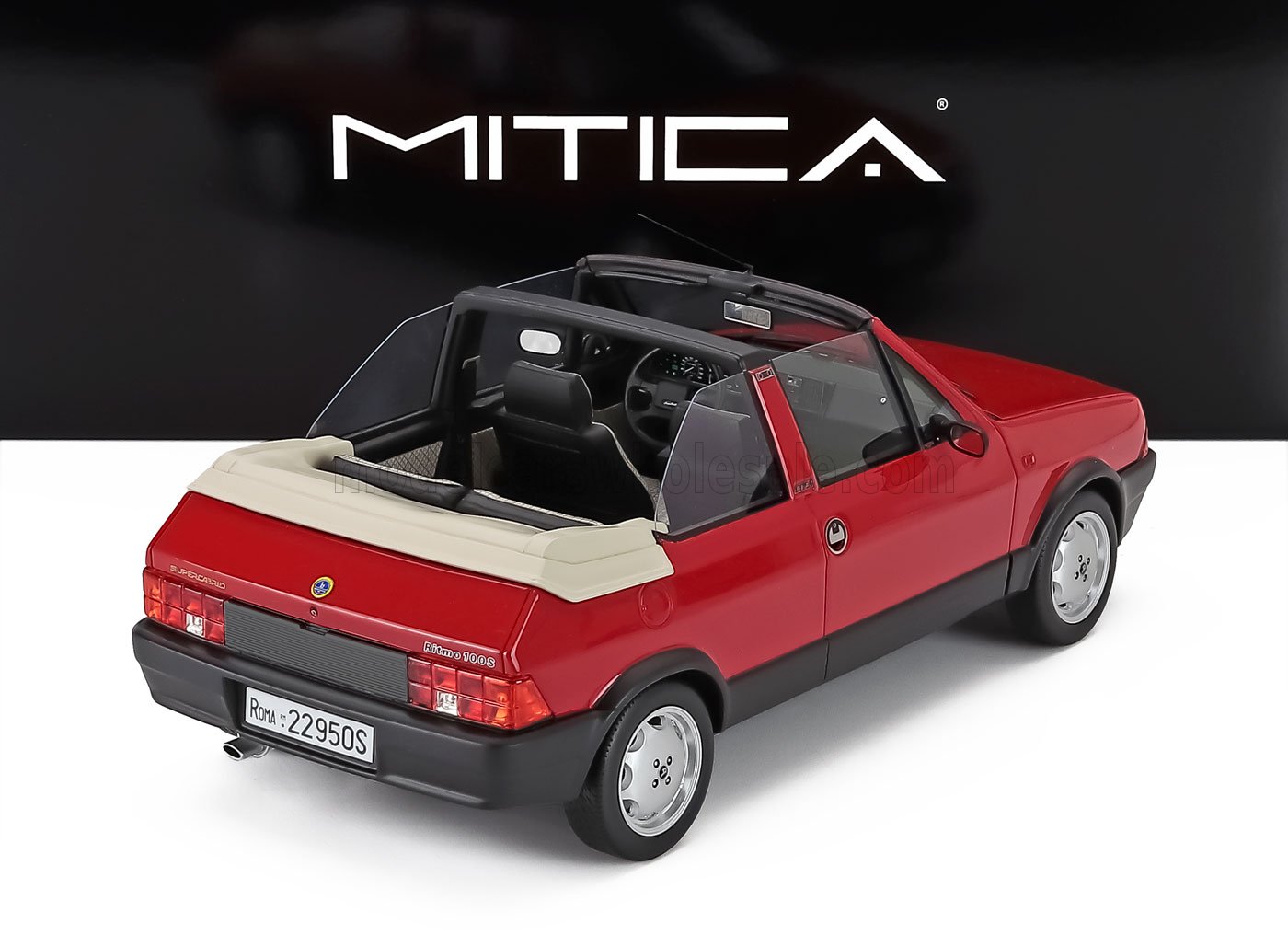 1:18 Mitica Resin - 1986 Fiat Ritmo Bertone Supercabrio 100S Red