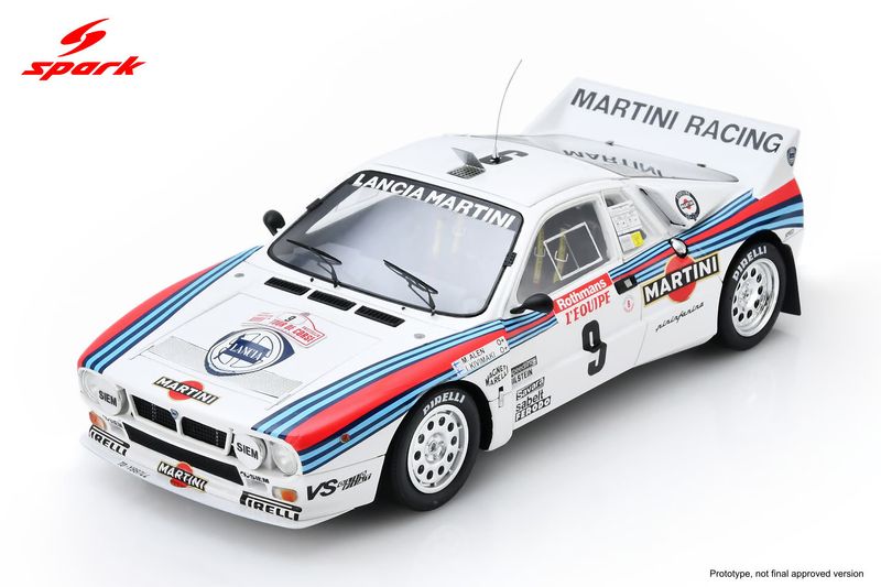 1:18 Spark - Lancia Rally 037 Tour de Corse 1983 #9 Winner - M. Alén / I. Kivimäki 1:18 Spark - Lancia Rally 037 Tour de Corse 1983 #9 Winner - M. Alén / I. Kivimäki