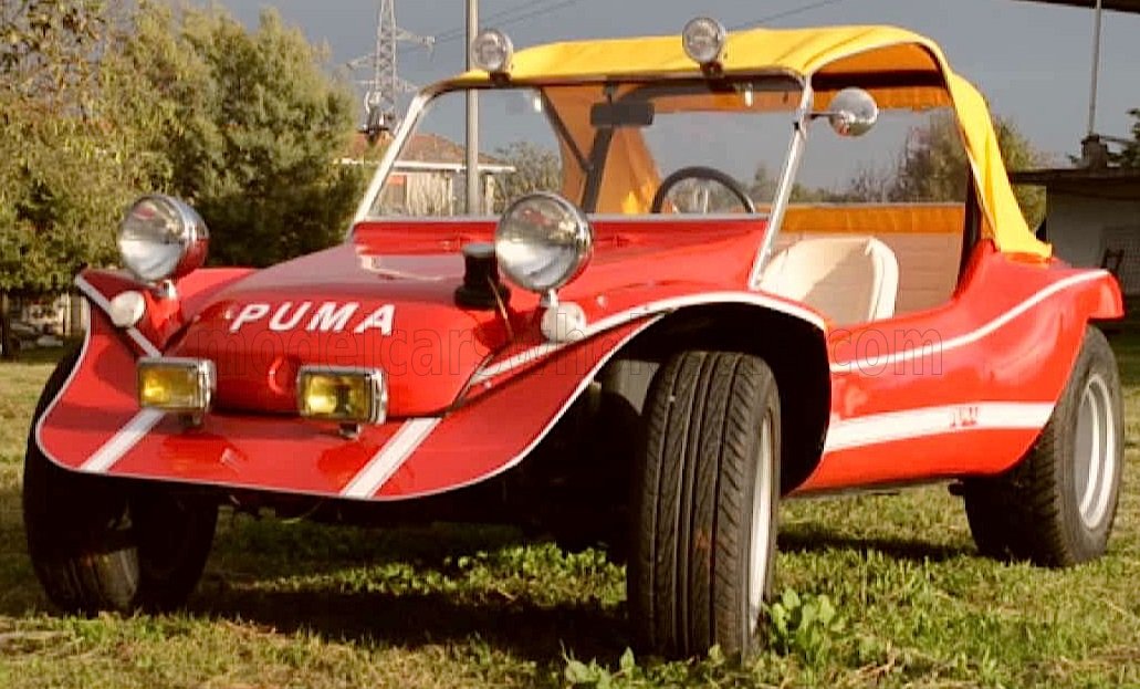 1:18 Mitica Diecast - 1972 Puma Dune Buggy Red/Yellow