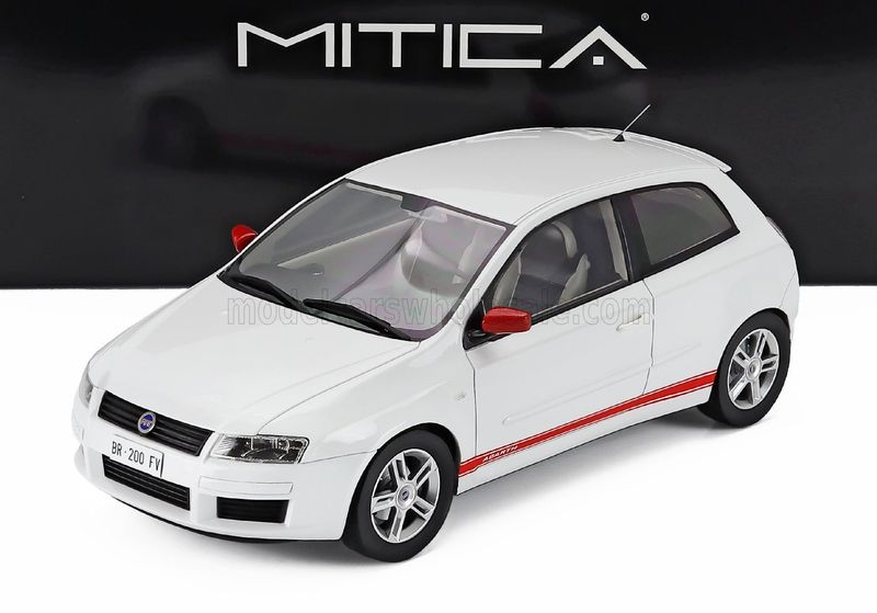 1:18 Mitica Resin - 2001 Fiat Stilo Abarth 2.4 20V Bianco White 1:18 Mitica Resin - 2001 Fiat Stilo Abarth 2.4 20V Bianco White