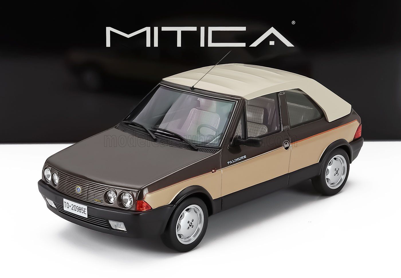 1:18 Mitica Resin - 1986 Fiat Ritmo Bertone Supercabrio 100S Palinuro Two-Tone Brown Metallic