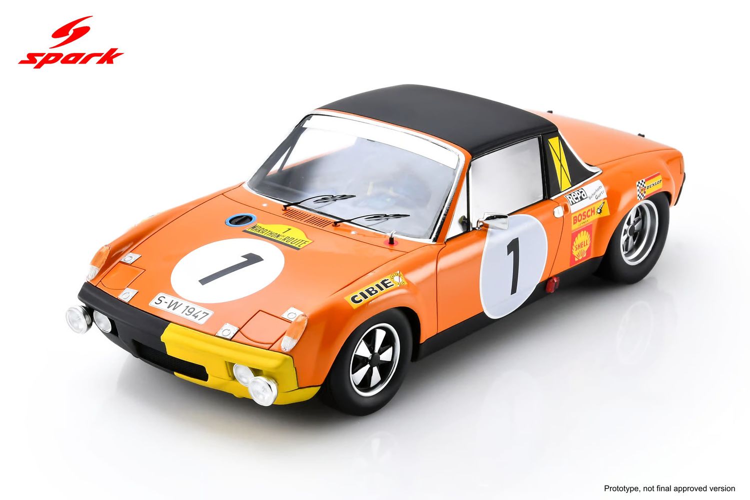 1:18 Spark - Porsche 914/6 Marathon de la Route 1970 #1 Winner - G. Larrousse / H. Marko / R. Haldi