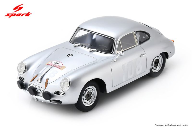 1:18 Spark - Porsche 356 BT5 1600 GS Tour de Corse 1960 #108 Winner - W. Strähle / H. Linge 1:18 Spark - Porsche 356 BT5 1600 GS Tour de Corse 1960 #108 Winner - W. Strähle / H. Linge