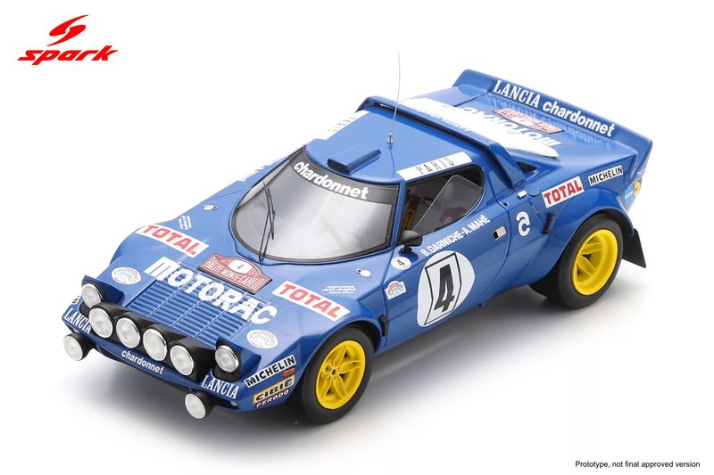 1:18 Spark - Lancia Stratos Monte Carlo Rally 1979 #4 Winner - B. Darniche 1:18 Spark - Lancia Stratos Monte Carlo Rally 1979 #4 Winner - B. Darniche