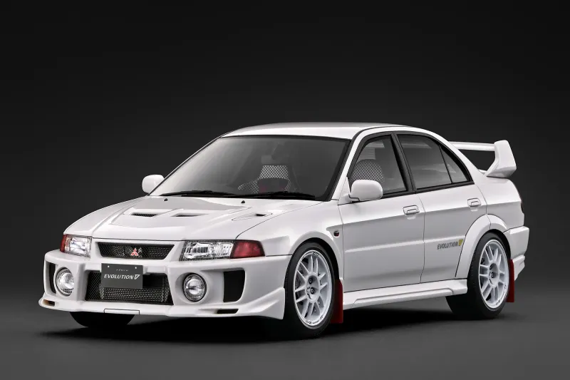 1:18 Ignition - Mitsubishi Lancer Evolution V (CP9A) with 4G63 Engine, white 1:18 Ignition - Mitsubishi Lancer Evolution V (CP9A) with 4G63 Engine, white
