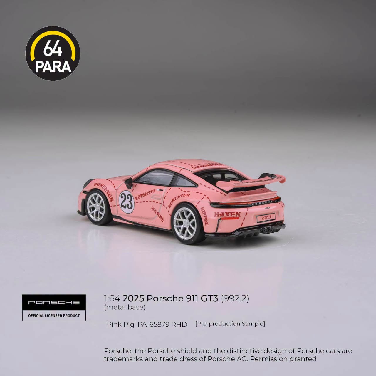1:64 Para64 - 2026 Porsche 911 GT3 (992.2) *Pink Pig*