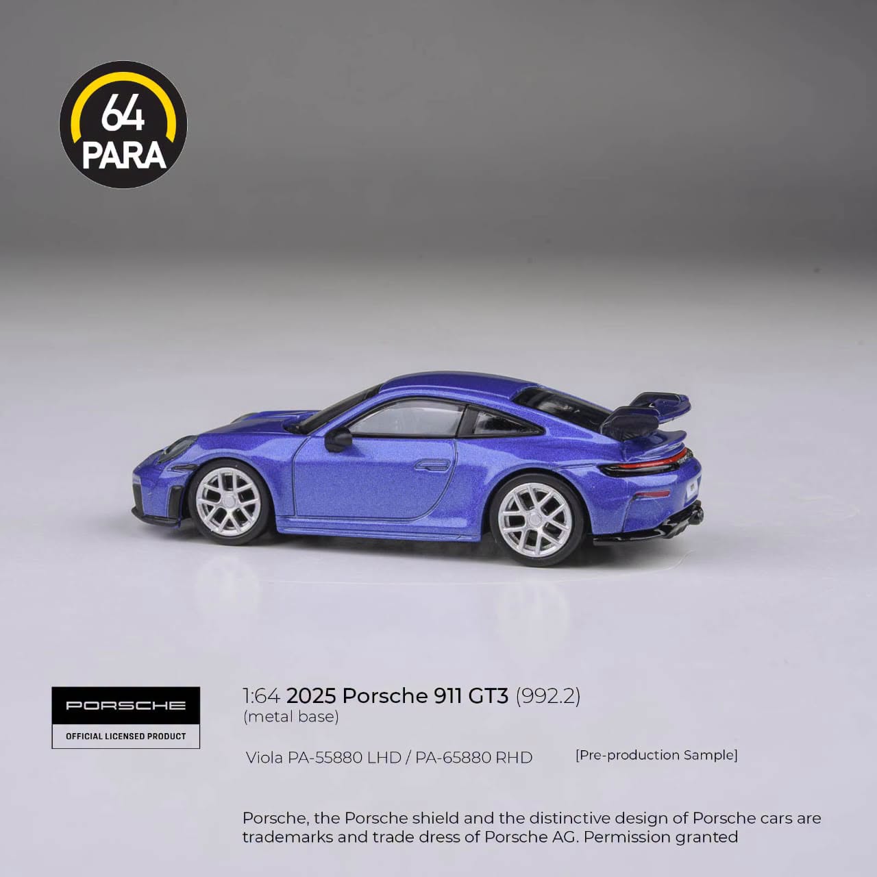 1:64 Para64 - 2025 Porsche 911 GT3 (992.2), viola