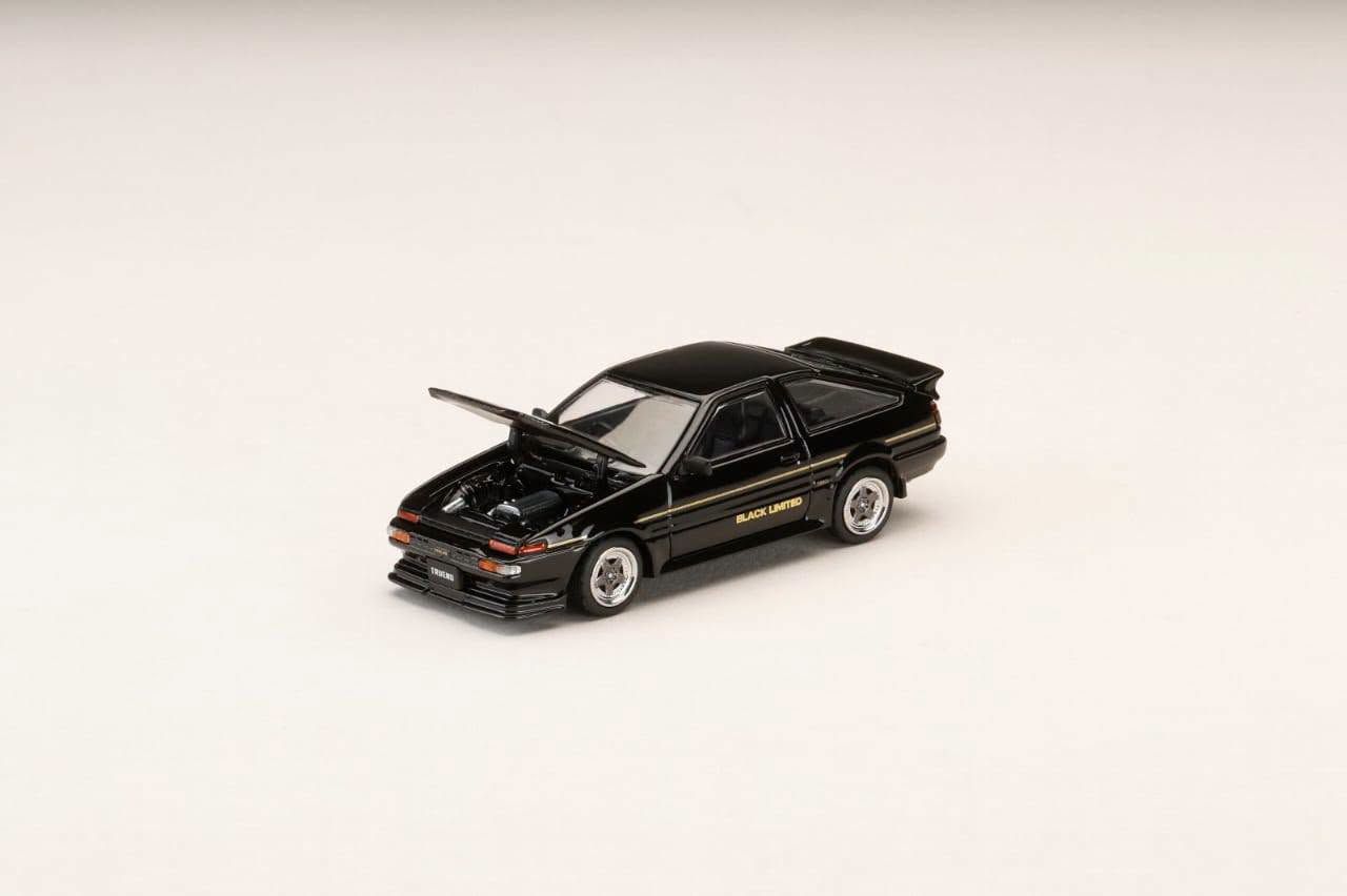 1:64 Hobby Japan - Toyota Sprinter Trueno GT APEX (AE86) Late Version Black Limited JDM Style, black metallic