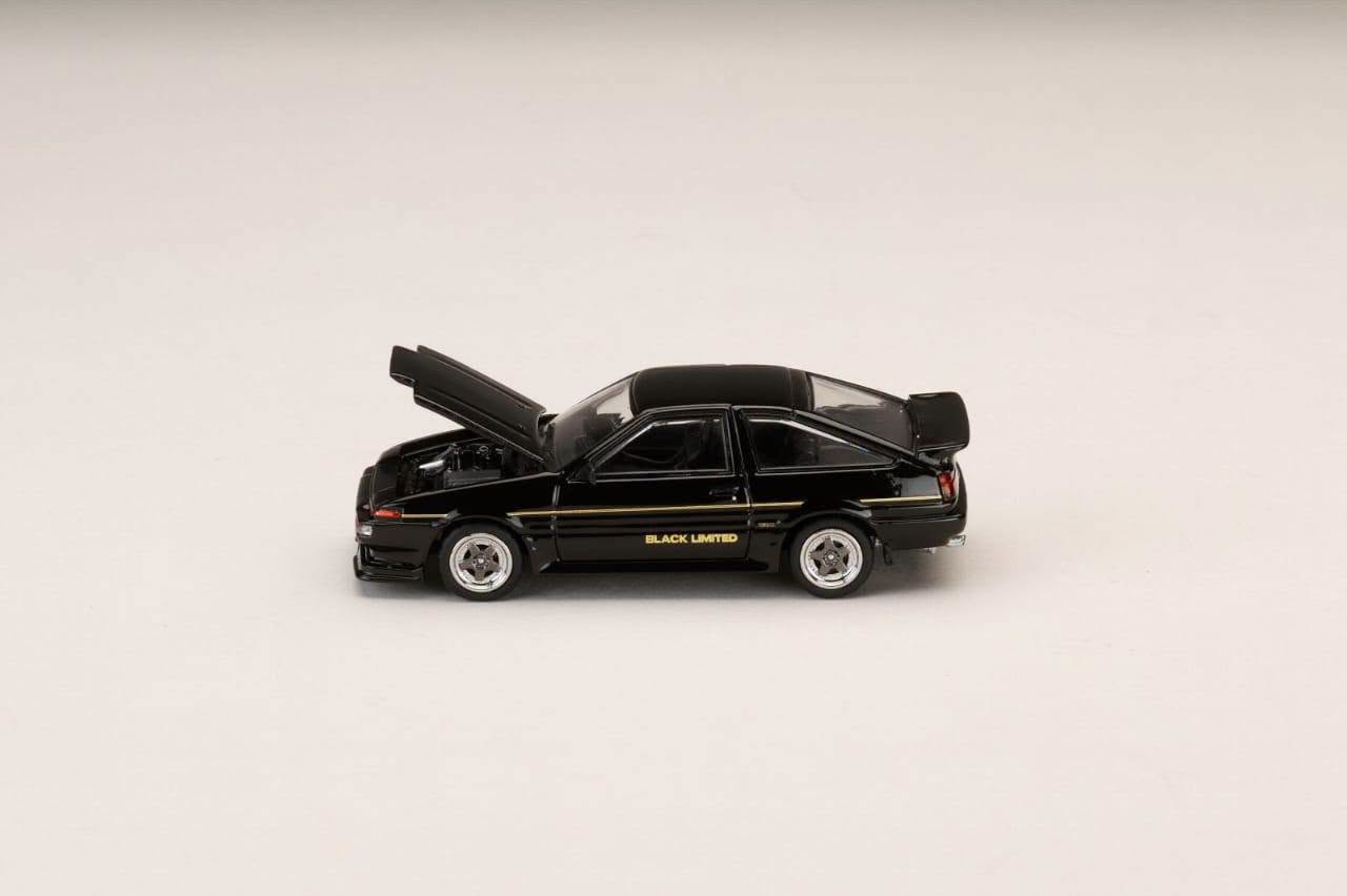 1:64 Hobby Japan - Toyota Sprinter Trueno GT APEX (AE86) Late Version Black Limited JDM Style, black metallic