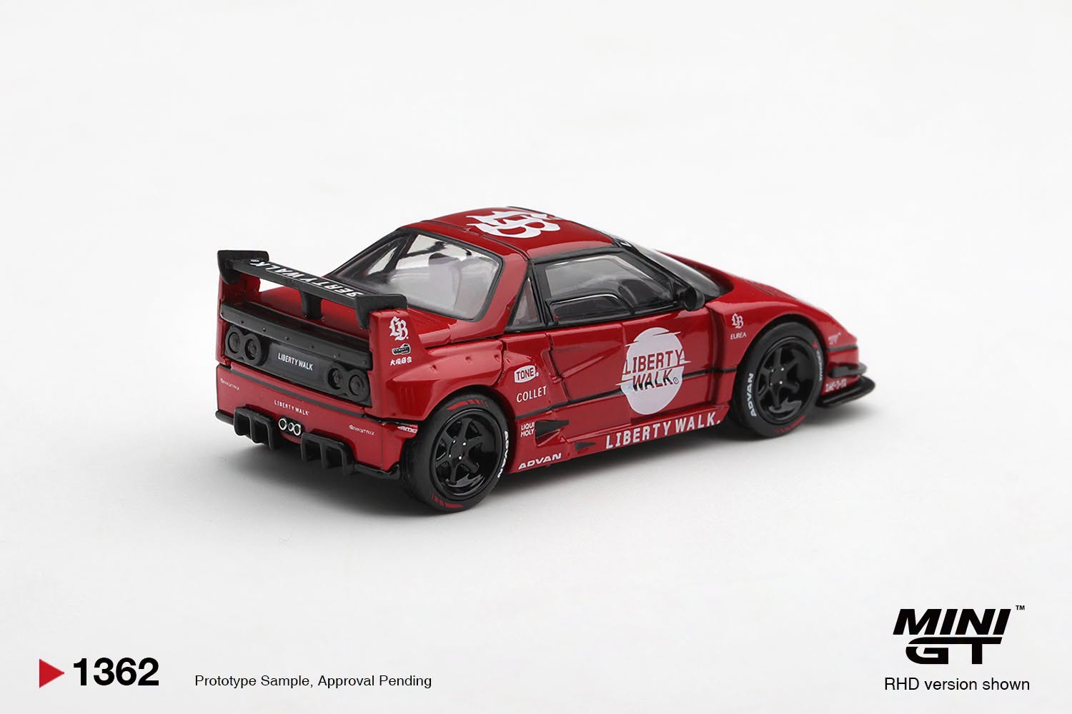 1:64 Mini GT - 2026 Mazda AZ-1 Liberty Walk LB40 Hinomarij, red *Blister packaging*