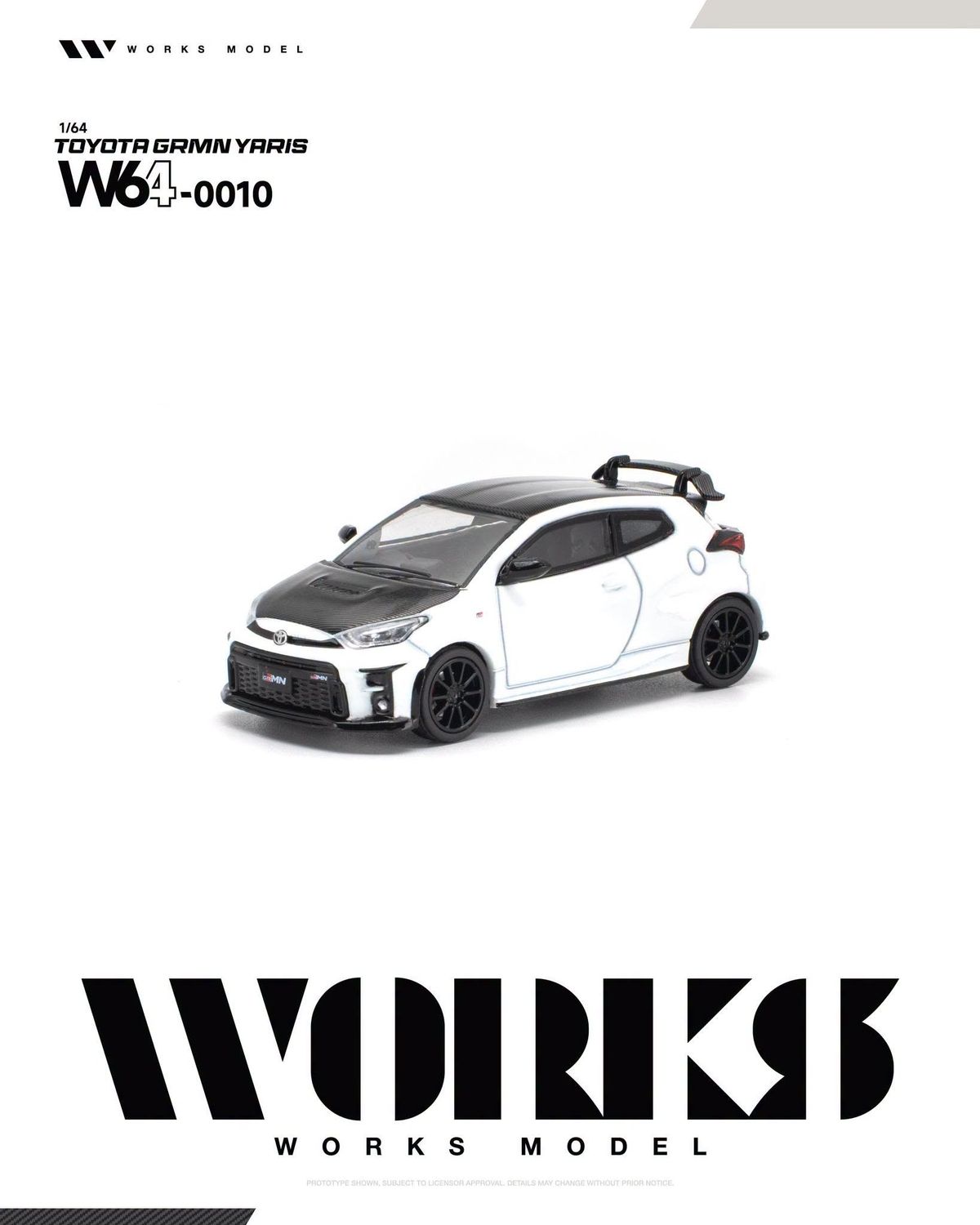 1:64 Works Model - Toyota GRMN Yaris, white