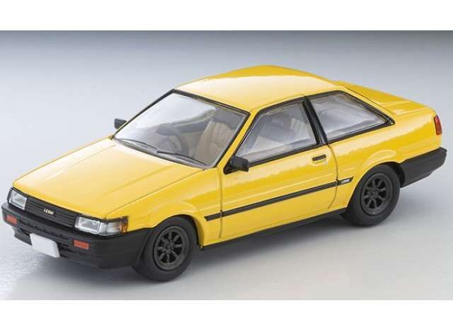 1:64 Tomica Limited Vintage - Toyota Corolla Levin 2Dr Watanabe Rims, yellow