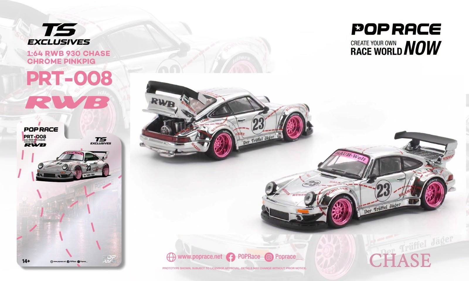 1:64 Pop Race Limited - Porsche RWB 930 *Tokyo Station Exclusives* *Enigma Exclusive*