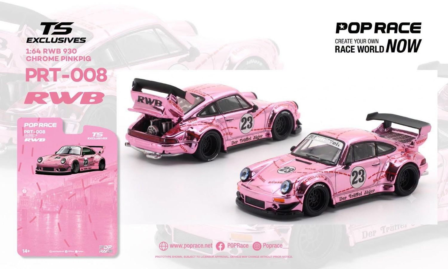 1:64 Pop Race Limited - Porsche RWB 930 *Tokyo Station Exclusives* *Enigma Exclusive*