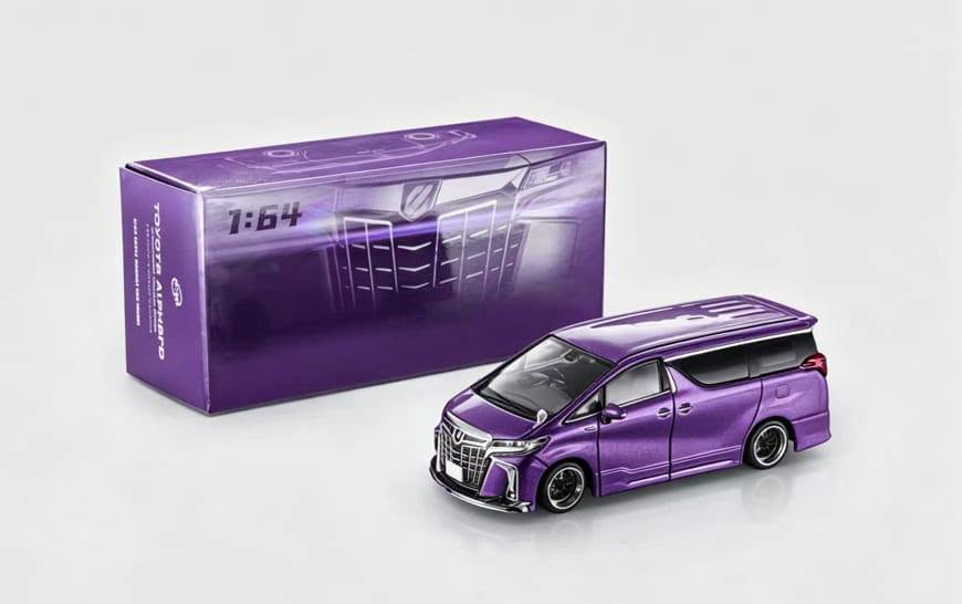 1:64 ModelModel - Toyota Alphard Customized Version, andrea metalic purple