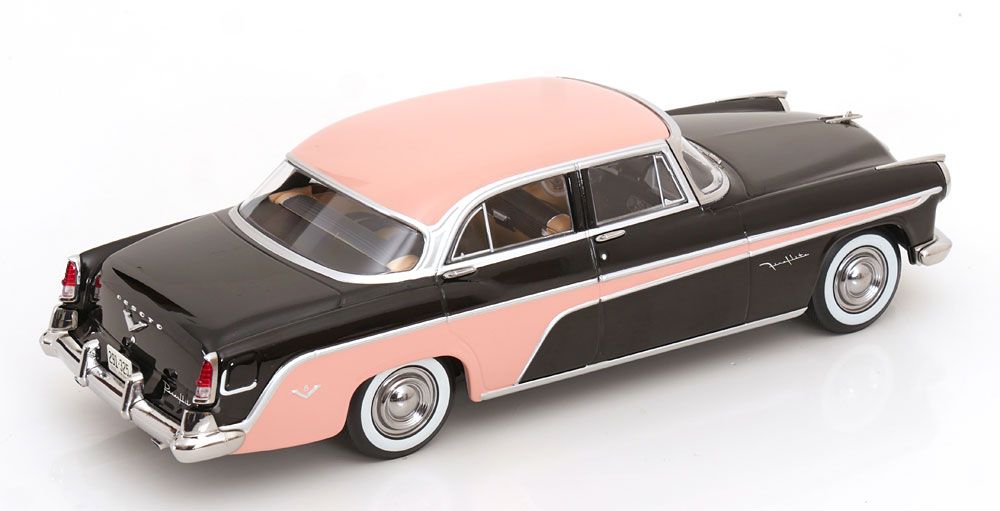 1:18 KK Scale - DeSoto Fireflite Sedan 1955 schwarz/pink