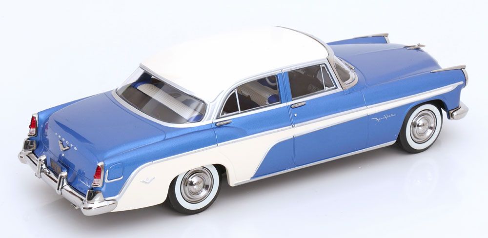 1:18 KK Scale - DeSoto Fireflite Sedan 1955 blaumetallic/creme