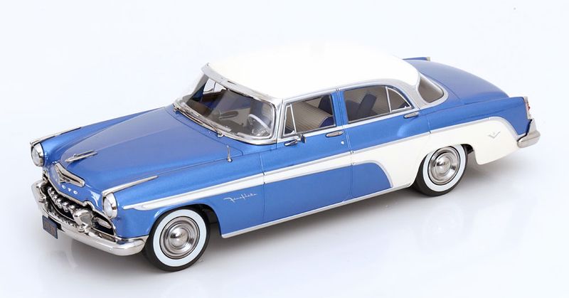 1:18 KK Scale - DeSoto Fireflite Sedan 1955 blaumetallic/creme