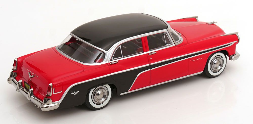 1:18 KK Scale - DeSoto Fireflite Sedan 1955 rot/schwarz