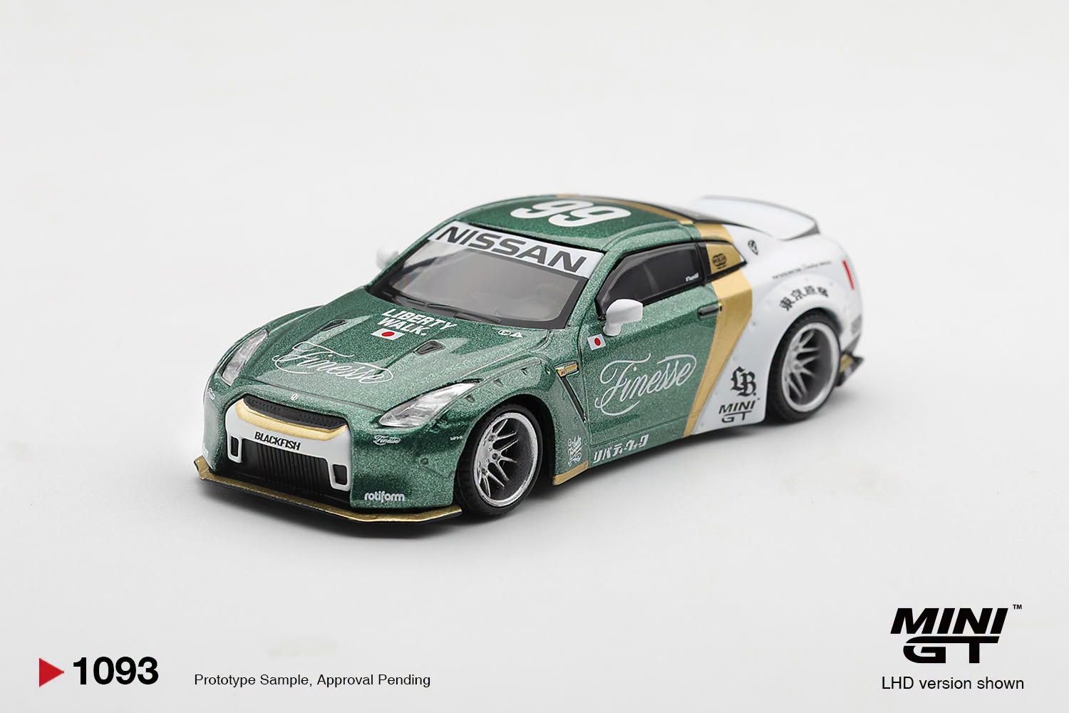 1:64 Mini GT - 2025 Nissan GT-R R35 LB Works Type 1 with Custom Ducktail Auto Finesse