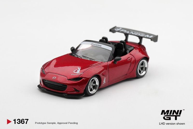 1:64 Mini GT - 2015 Mazda MX-5 (ND) Pandem Kodo, red *Blister packaging*