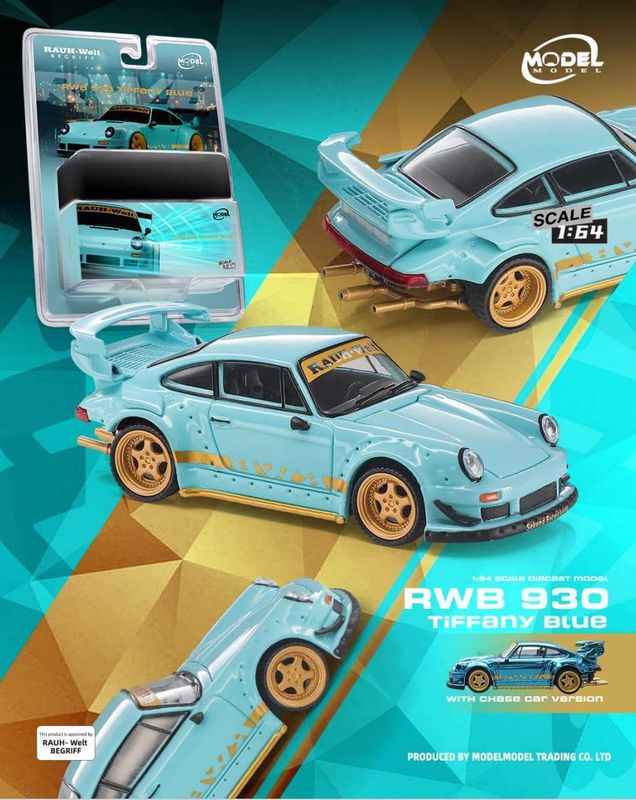 1:64 ModelModel - RWB 930, Tiffany blue